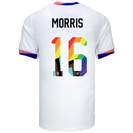 24/25 USA Jordan Morris Home Men's Pride Jersey