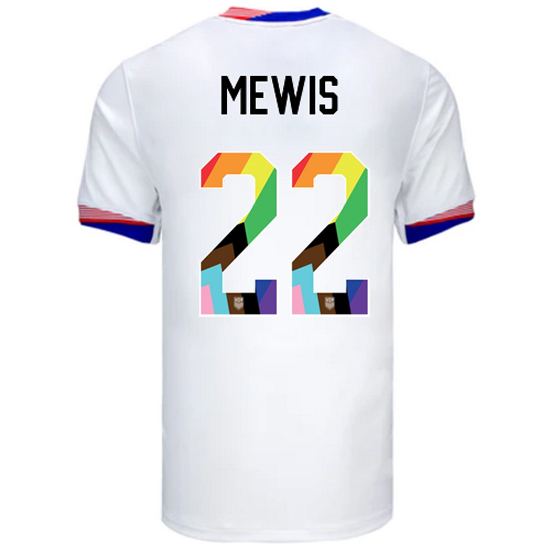 24/25 USA Kristie Mewis Home Men's Pride Jersey