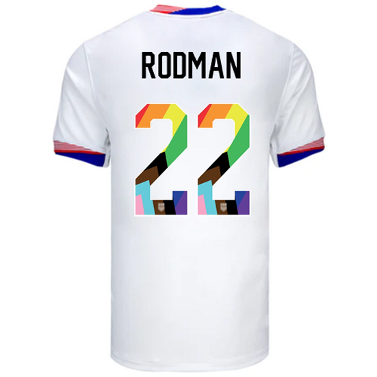24/25 USA Trinity Rodman Home Men's Pride Jersey