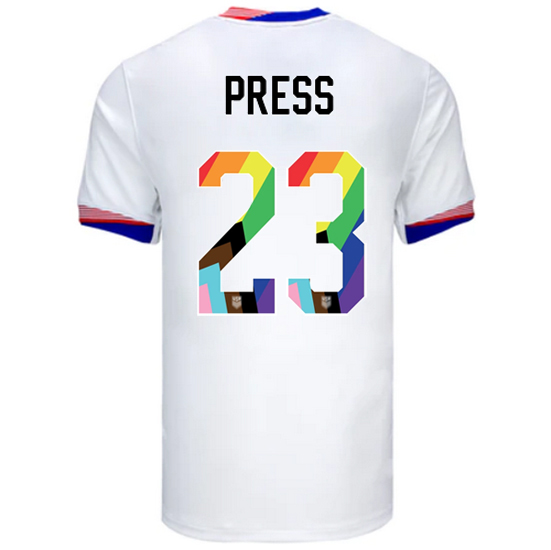 24/25 USA Christen Press Home Men's Pride Jersey