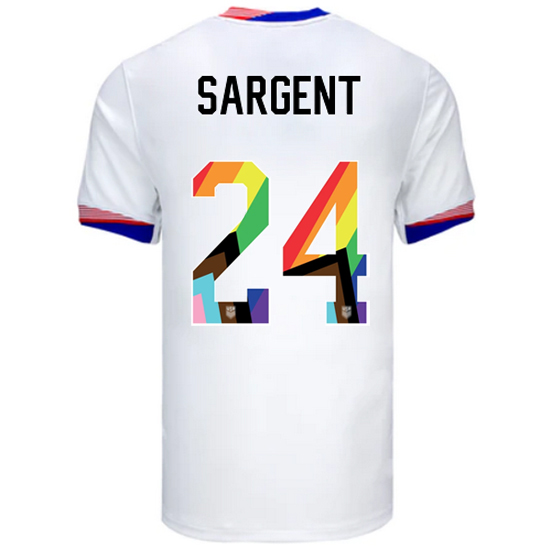 24/25 USA Josh Sargent Home Men's Pride Jersey
