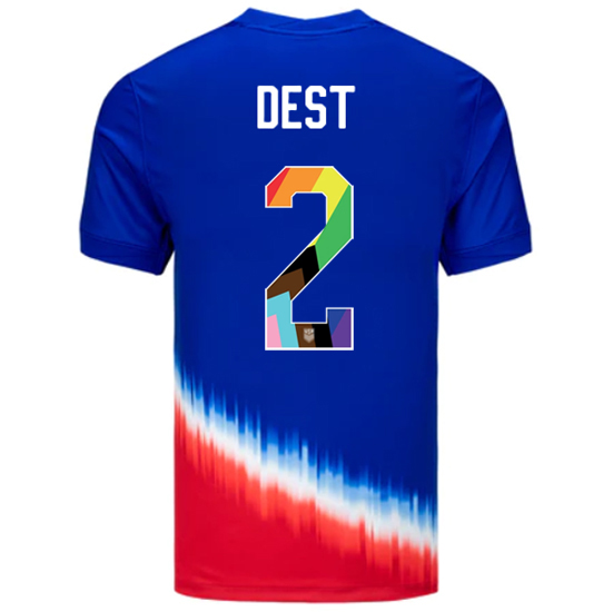 24/25 USA Sergino Dest Away Men's Pride Jersey