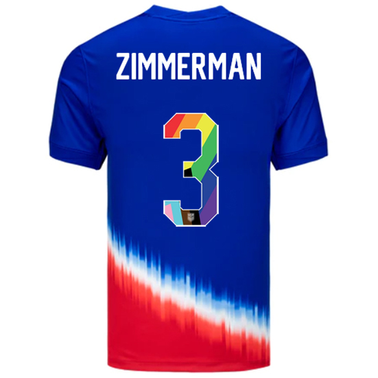 24/25 USA Walker Zimmerman Away Men's Pride Jersey