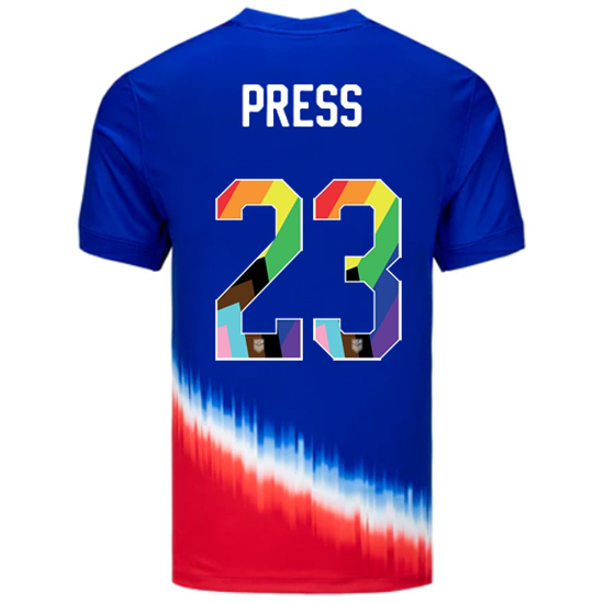 24/25 USA Christen Press Away Men's Pride Jersey