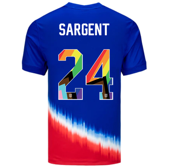 24/25 USA Josh Sargent Away Men's Pride Jersey