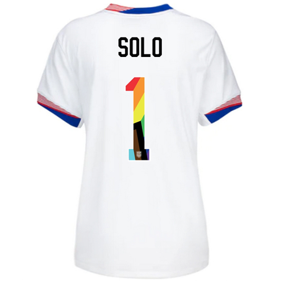 24/25 USA Hope Solo Home Women's Pride Jersey