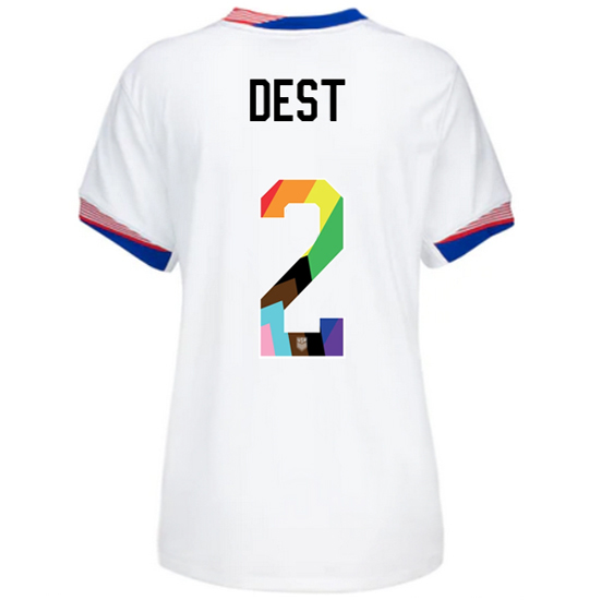 24/25 USA Sergino Dest Home Women's Pride Jersey
