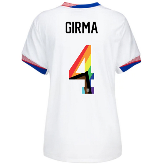 24/25 USA Naomi Girma Home Women's Pride Jersey