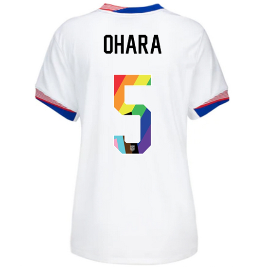 24/25 USA Kelley O'Hara Home Women's Pride Jersey
