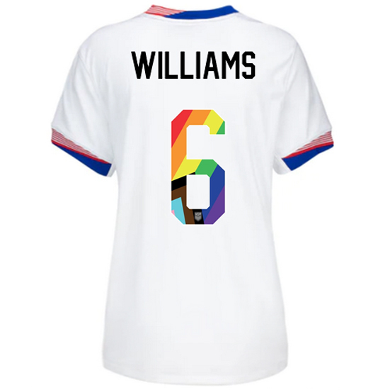 24/25 USA Lynn Williams Home Women's Pride Jersey