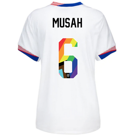 24/25 USA Yunus Musah Home Women's Pride Jersey