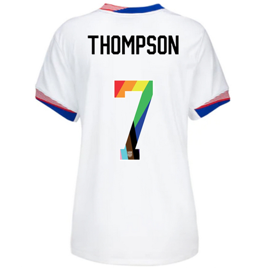24/25 USA Alyssa Thompson Home Women's Pride Jersey