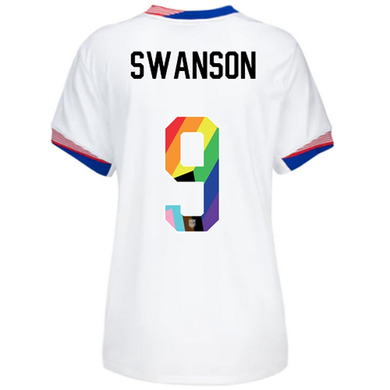 24/25 USA Mallory Swanson Home Women's Pride Jersey