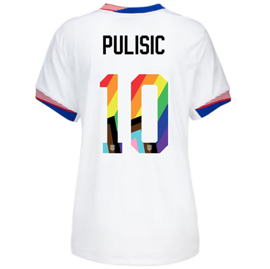 24/25 USA Christian Pulisic Home Women's Pride Jersey