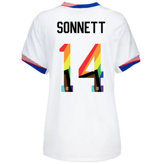 24/25 USA Emily Sonnett Home Women's Pride Jersey
