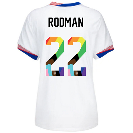 24/25 USA Trinity Rodman Home Women's Pride Jersey