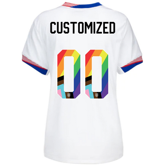 24/25 USA Customized Home Women's Pride Jersey