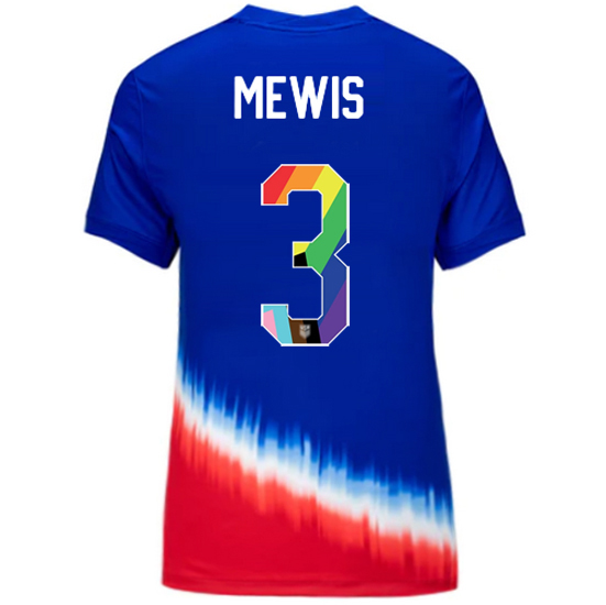 24/25 USA Samantha Mewis Away Women's Pride Jersey