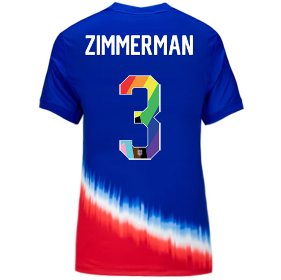 24/25 USA Walker Zimmerman Away Women's Pride Jersey