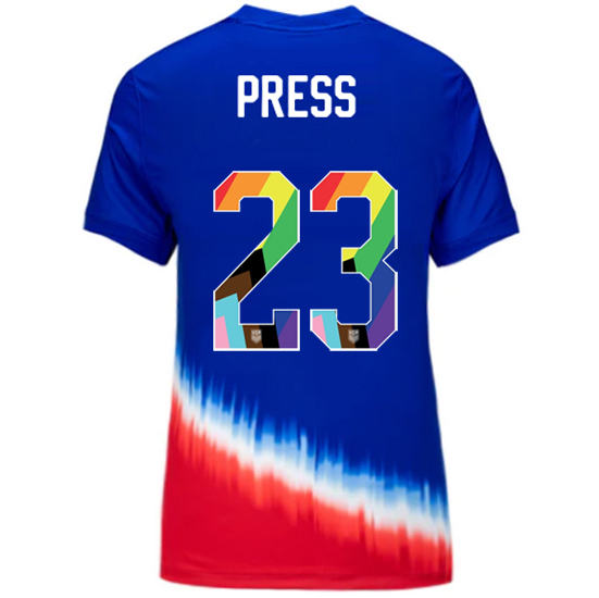 24/25 USA Christen Press Away Women's Pride Jersey