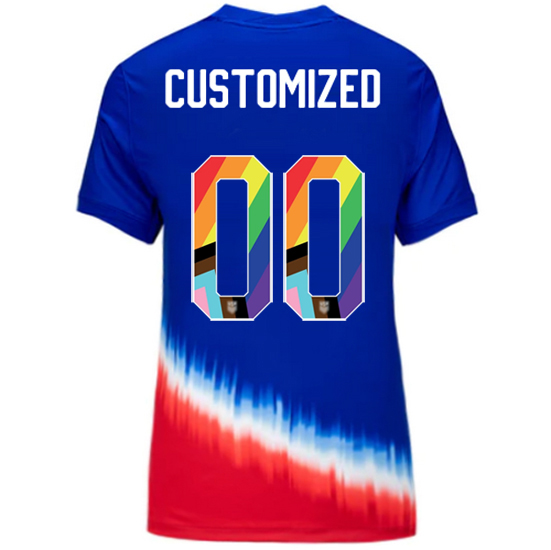 24/25 USA Customized Away Women's Pride Jersey