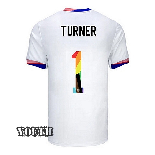 24/25 USA Matt Turner Home Youth Pride Jersey