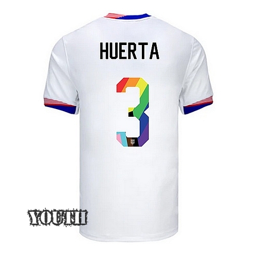 24/25 USA Sofia Huerta Home Youth Pride Jersey