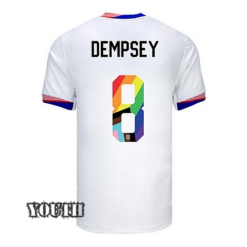 24/25 USA Clint Dempsey Home Youth Pride Jersey