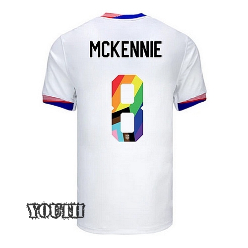 24/25 USA Weston McKennie Home Youth Pride Jersey