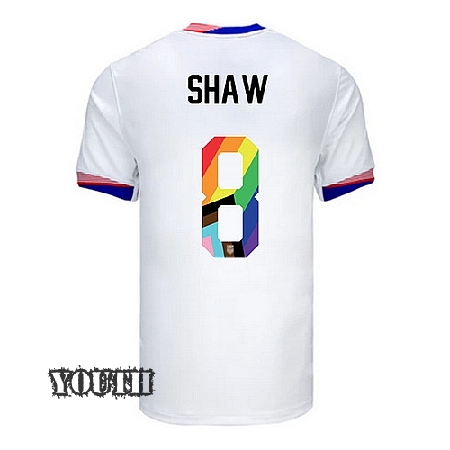 24/25 USA Jaedyn Shaw Home Youth Pride Jersey