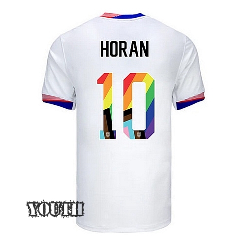 24/25 USA Lindsey Horan Home Youth Pride Jersey