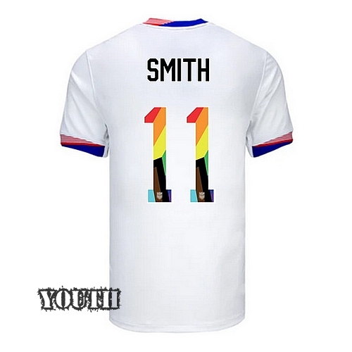 24/25 USA Sophia Smith Home Youth Pride Jersey