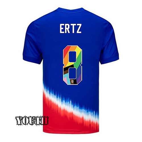 24/25 USA Julie Ertz Away Youth Pride Jersey