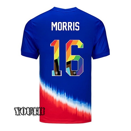 24/25 USA Jordan Morris Away Youth Pride Jersey