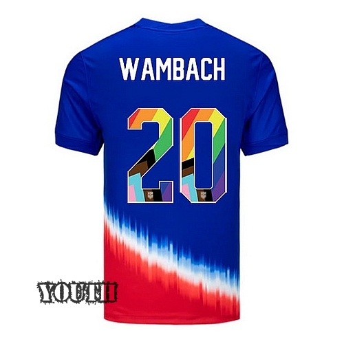 24/25 USA Abby Wambach Away Youth Pride Jersey