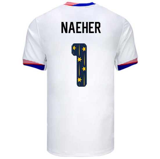 24/25 USA Alyssa Naeher Home Men's Jersey Stars Number