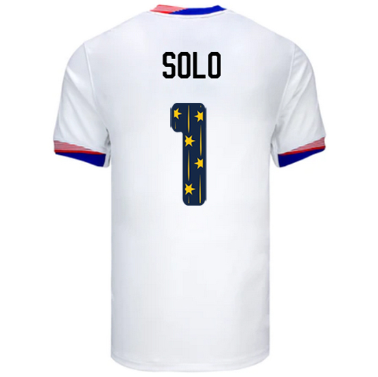 24/25 USA Hope Solo Home Men's Jersey Stars Number