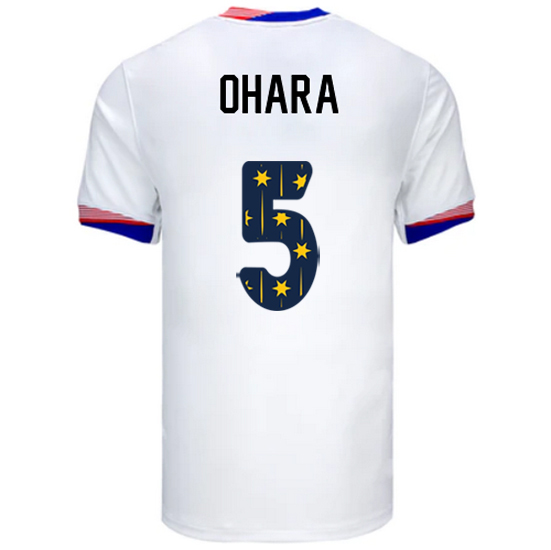24/25 USA Kelley O'Hara Home Men's Jersey Stars Number