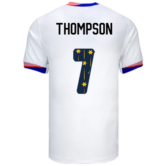 24/25 USA Alyssa Thompson Home Men's Jersey Stars Number