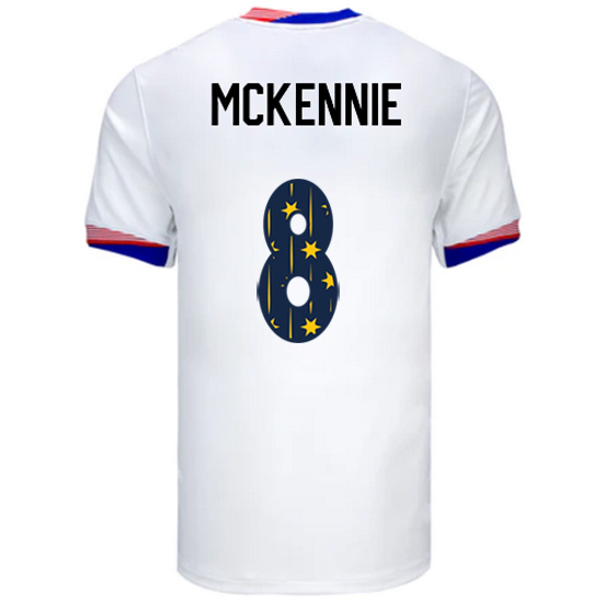 24/25 USA Weston McKennie Home Men's Jersey Stars Number
