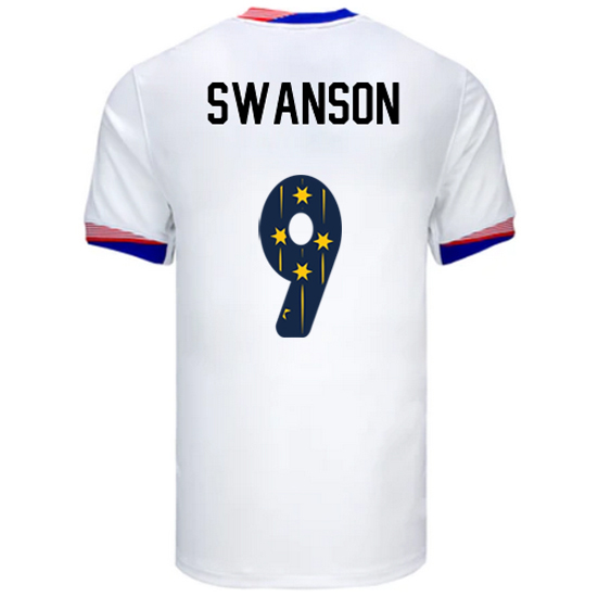 24/25 USA Mallory Swanson Home Men's Jersey Stars Number
