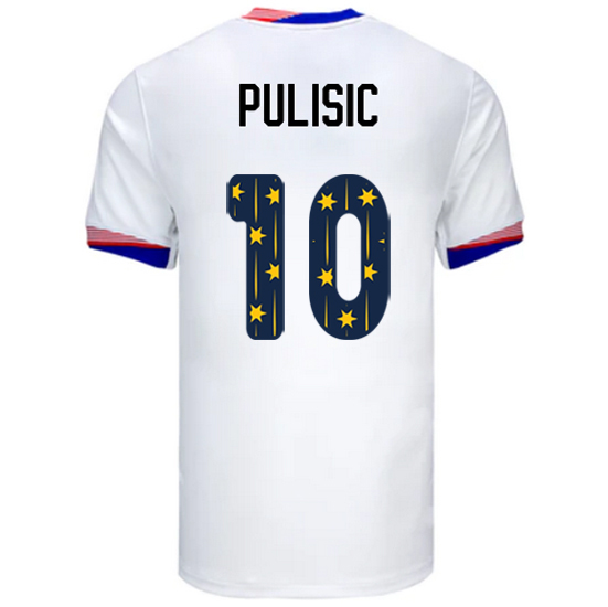 24/25 USA Christian Pulisic Home Men's Jersey Stars Number