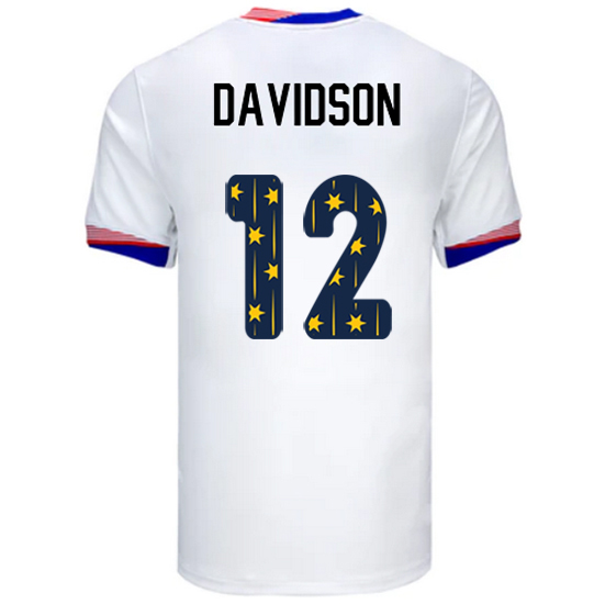 24/25 USA Tierna Davidson Home Men's Jersey Stars Number