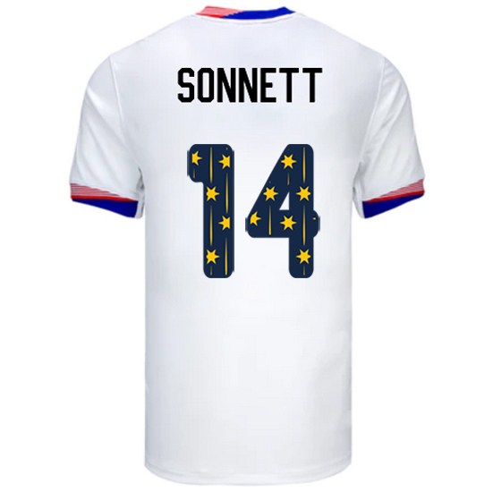 24/25 USA Emily Sonnett Home Men's Jersey Stars Number