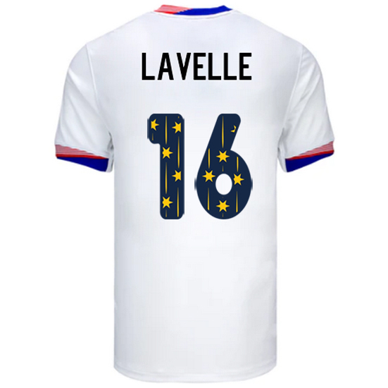 24/25 USA Rose Lavelle Home Men's Jersey Stars Number