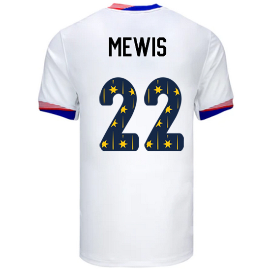 24/25 USA Kristie Mewis Home Men's Jersey Stars Number