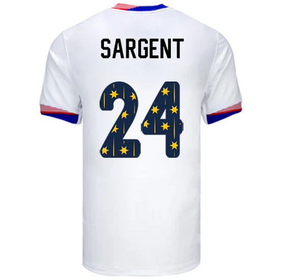 24/25 USA Josh Sargent Home Men's Jersey Stars Number
