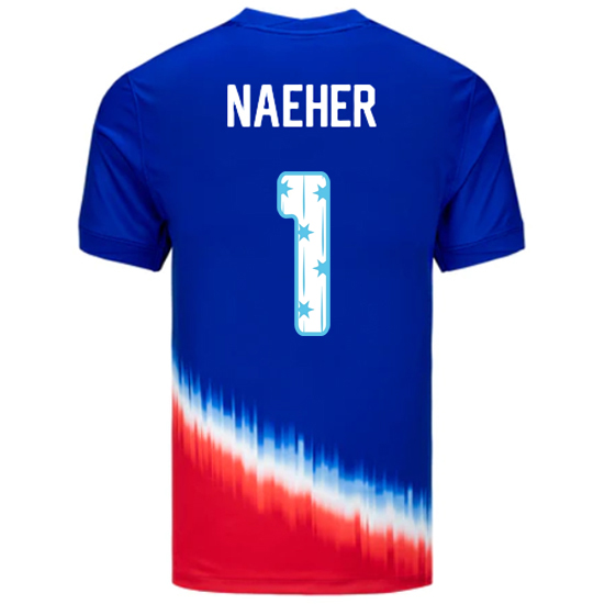 24/25 USA Alyssa Naeher Away Men's Jersey Stars Number
