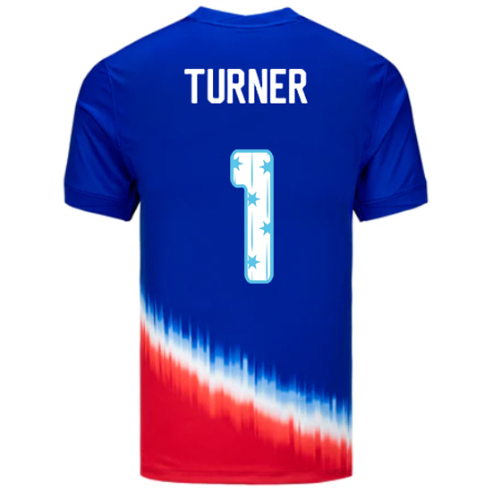 24/25 USA Matt Turner Away Men's Jersey Stars Number