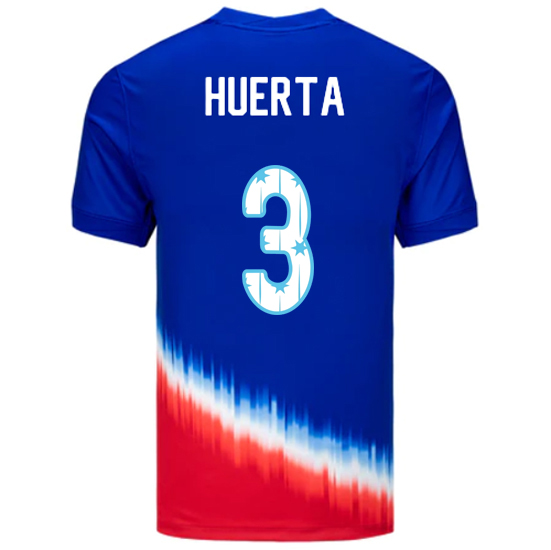 24/25 USA Sofia Huerta Away Men's Jersey Stars Number